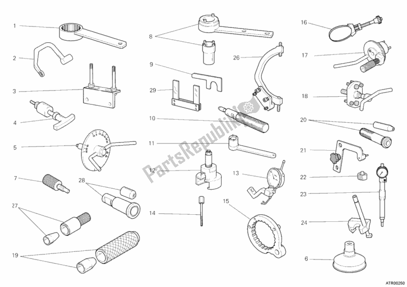 All parts for the Workshop Service Tools, Engine of the Ducati Monster 796 ABS 2012